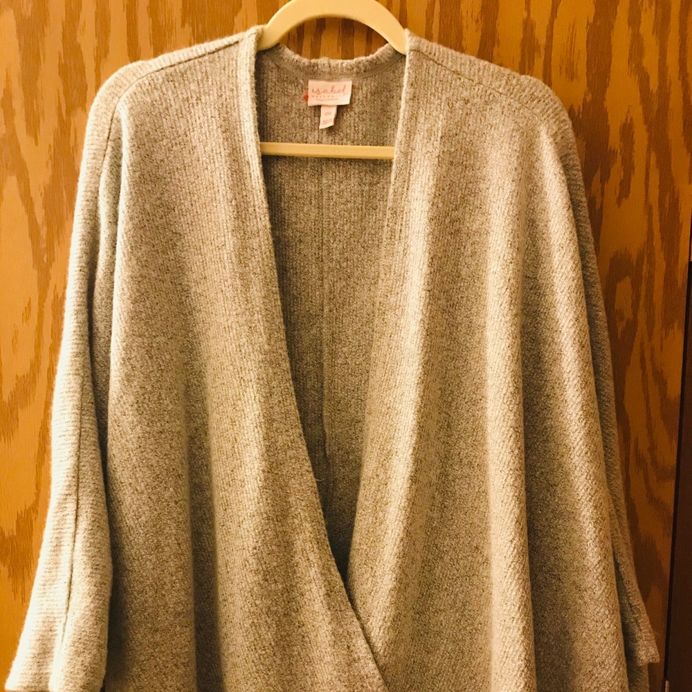 Maternity ruana cardigan